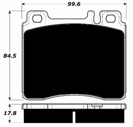 Porterfield Brake Pads for 1992 MERCEDES-BENZ 400SE FR SPORT