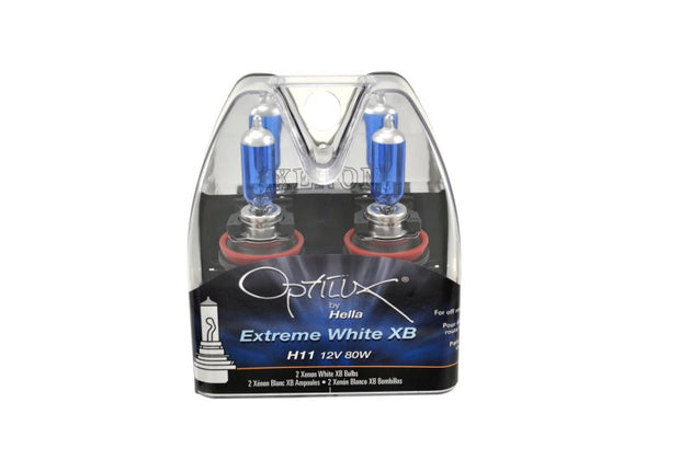 Hella Optilux XB Extreme Type H11 12V 80W Blue Bulbs - Pair - DFW Speed Syndicate