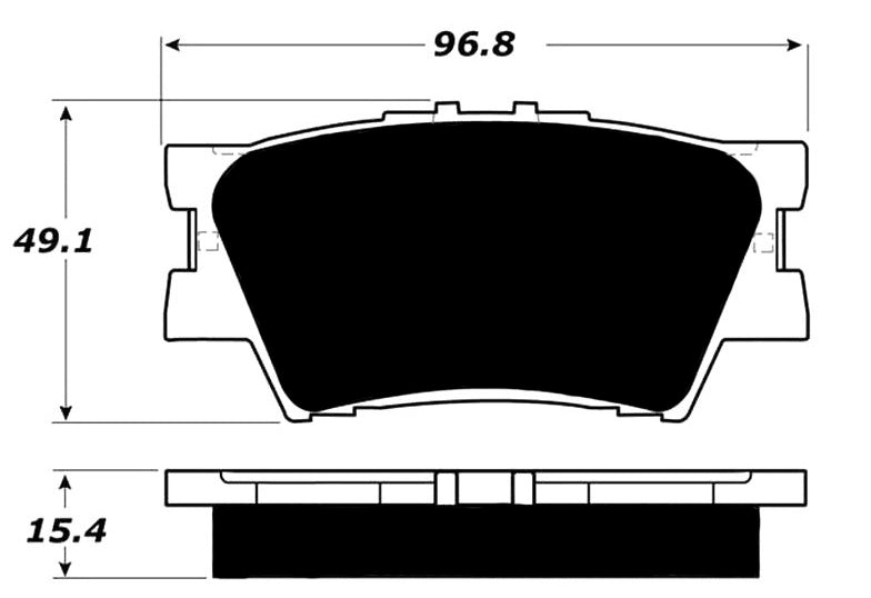 Porterfield Brake Pads for 2010 TOYOTA AVALON FR SPORT