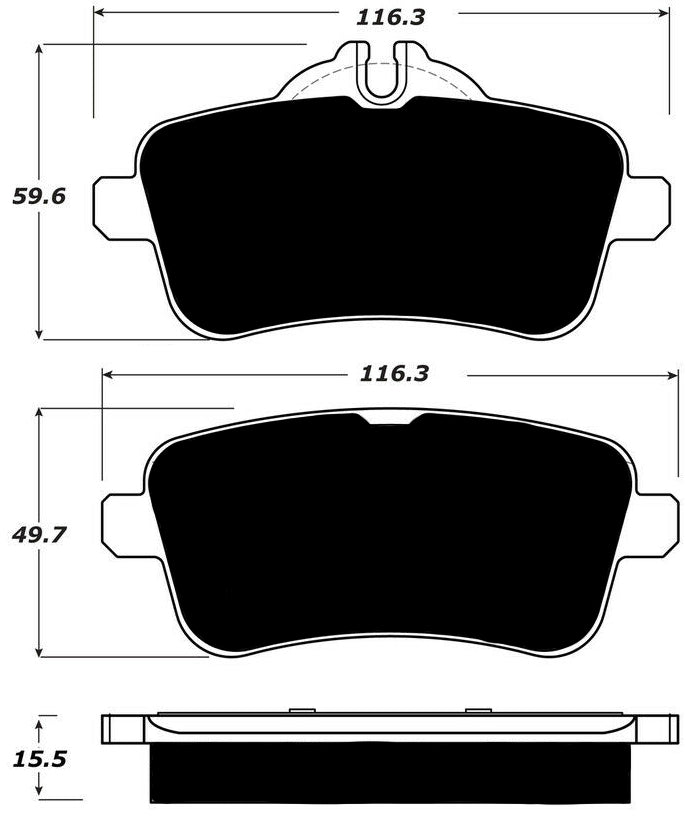 Porterfield Brake Pads for 2012 MERCEDES-BENZ ML63 AMG FR SPORT