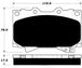 Porterfield Brake Pads for 1998 LEXUS LX 470 FR SPORT