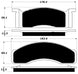 Porterfield Brake Pads for 1968 MERCURY COUGAR 302 V8 w/Front Discs FR SPORT