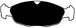 Porterfield Brake Pads for 1998 JAGUAR XJ 8 FR SPORT