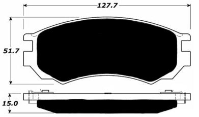 Porterfield Brake Pads for 1991 NISSAN NX Coupe SE w/o ABS FR SPORT