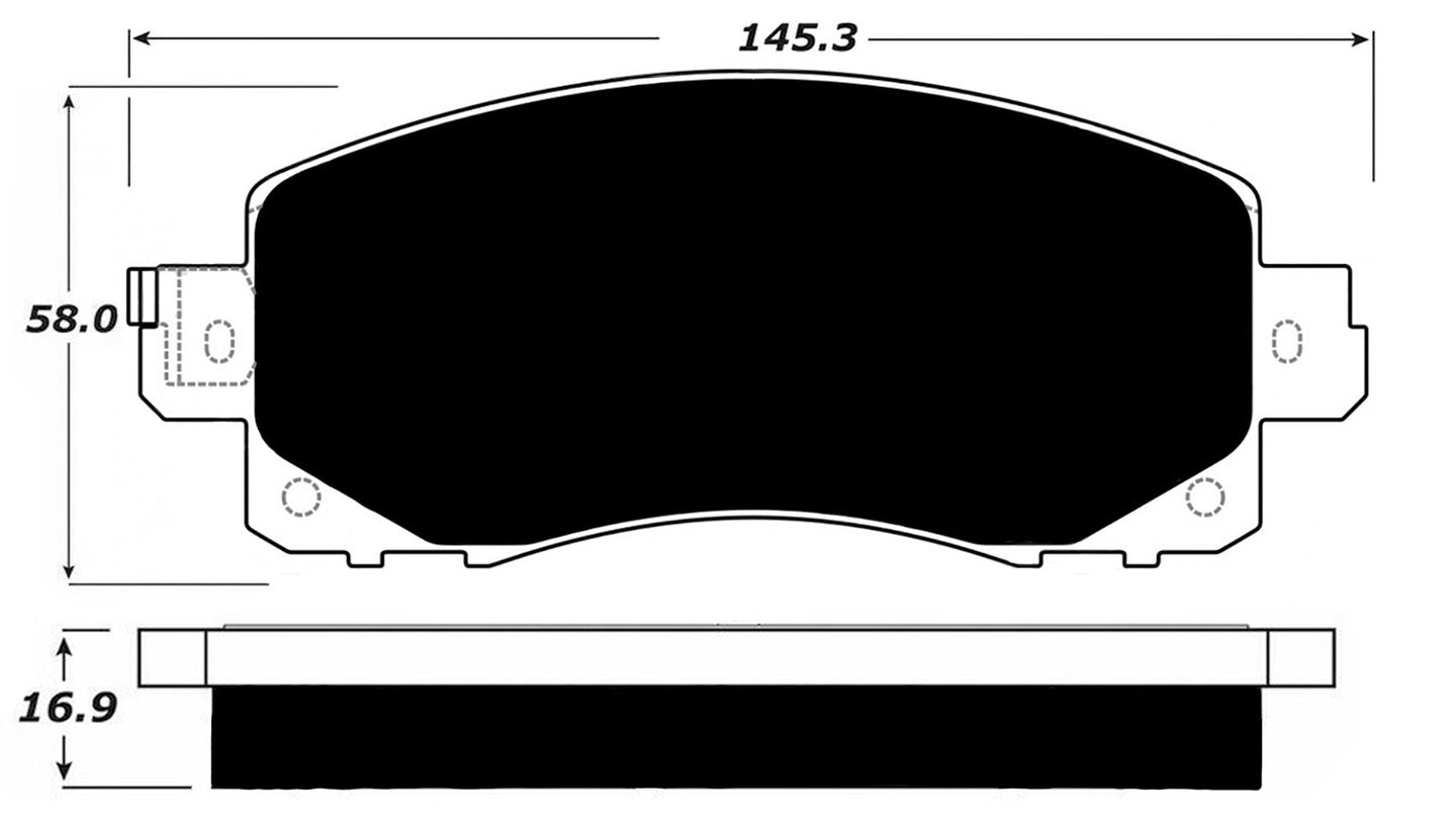 Porterfield Brake Pads for 2019 SUBARU CROSSTREK FR SPORT