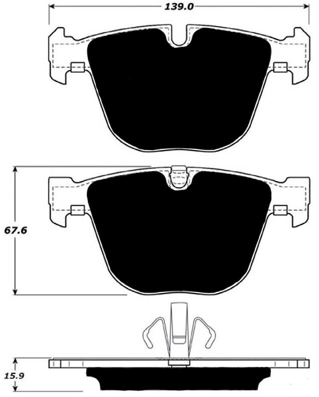Porterfield Brake Pads for 2010 BMW 550i GT xDrive FR SPORT