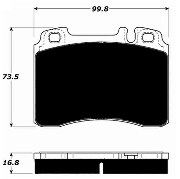 Porterfield Brake Pads for 1996 MERCEDES-BENZ C63 AMG FR SPORT