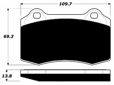 Porterfield Brake Pads for 1996 LOTUS ESPRIT V8 FR SPORT