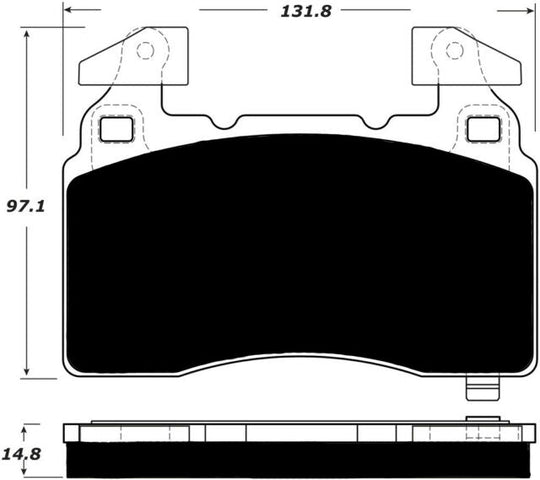 Porterfield Brake Pads for 2018 CADILLAC CT6 - J56 HD Brakes w/Perf. Linings FR SPORT