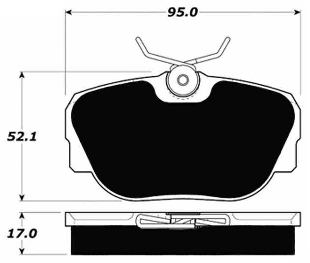 Porterfield Brake Pads for 1990 MERCEDES-BENZ 190E 2.6L w/o ASR FR SPORT