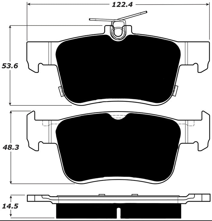 Porterfield Brake Pads for 2017 HONDA CIVIC Coupe FR SPORT