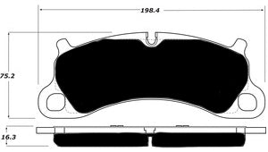 Porterfield Brake Pads for 2016 PORSCHE 911 Carrera S w/Iron Disc FR SPORT