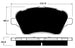 Porterfield Brake Pads for 2019 FORD FIESTA- Rear Disc FR SPORT