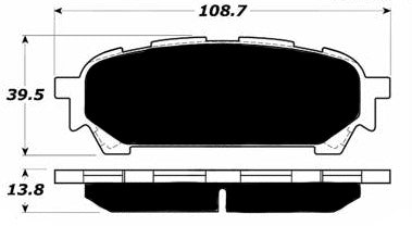 Porterfield Brake Pads for 2003 SUBARU WRX FR SPORT