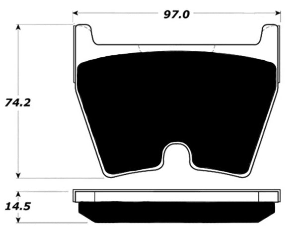 Porterfield Brake Pads for 2016 AUDI RS5- w/Rear Scalloped Edge FR SPORT