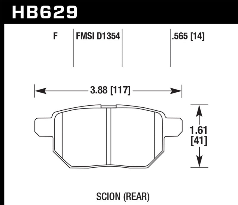 Hawk 08-15 Scion xB HPS 5.0 Rear Brake Pads - DFW Speed Syndicate