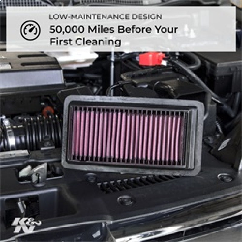 K&N 2019 BMW X5 M50D L6-3.0L DSL Turbo Replacement Air Filter - DFW Speed Syndicate