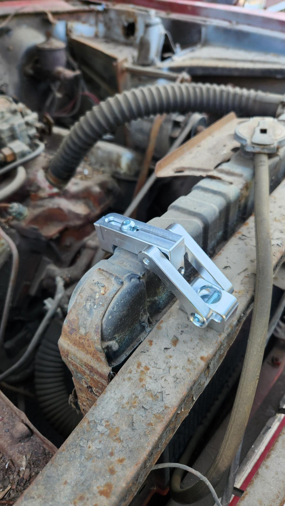 Universal Radiator Support Bracket; Adjustable; 2.5-3.5" - DFW Speed Syndicate