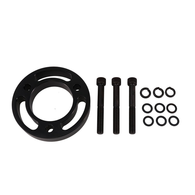Gilmer Style Crank Pulley Spacer; 5/8 Inch; 2 3/4 Inch Bolts; Black Top Street Performance