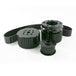 TSP Gilmer Style Pulley Kit; Billet Aluminum; SBC Long Water Pump; Black Top Street Performance