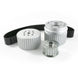TSP Gilmer Style Pulley Kit; Billet Aluminum; SBF; Satin Top Street Performance