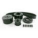 TSP Gilmer Style Pulley Kit; Billet Aluminum; SBM; Black Top Street Performance