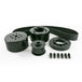 TSP Gilmer Style Pulley Kit; Billet Aluminum; SBM; Black Top Street Performance