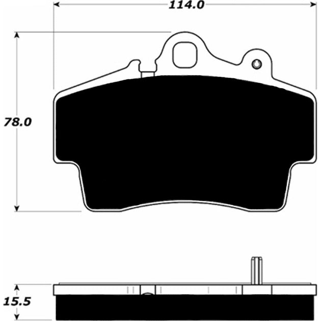 Porterfield Brake Pads for 1998 PORSCHE Boxster FR SPORT