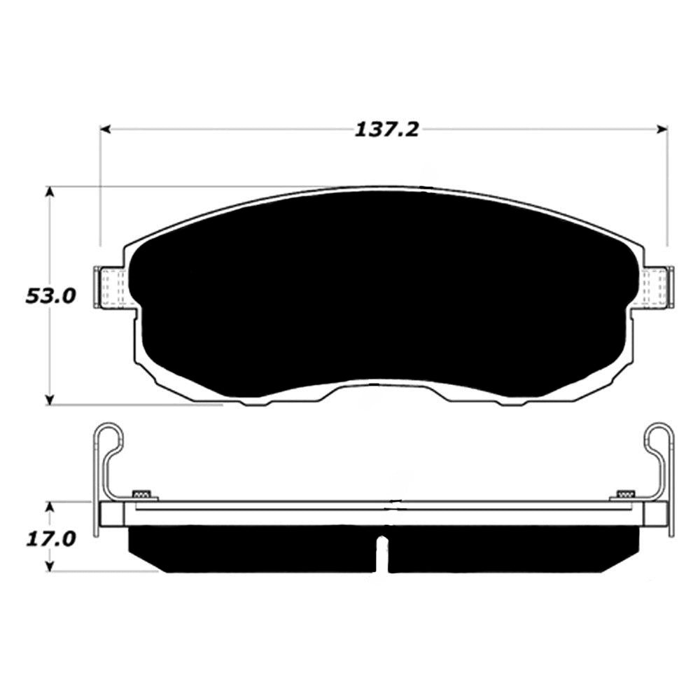 Porterfield Brake Pads for 2000 NISSAN MAXIMA FR SPORT