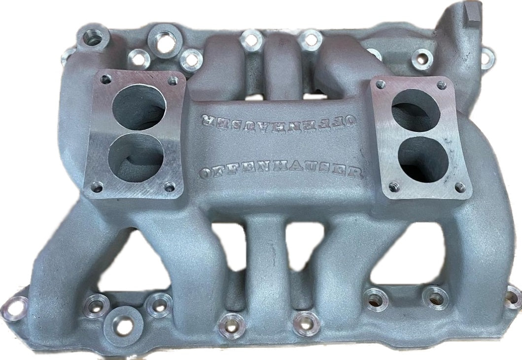 1186 – Dodge V8 Dual Manifold 1953-56 EXCEPT 500 Series.For “Red Ram” and “Super Red Ram”. Fits 241 & 270 engines. DFW Speed Syndicate