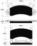 Porterfield Brake Pads for 1984 CADILLAC SEVILLE FR SPORT