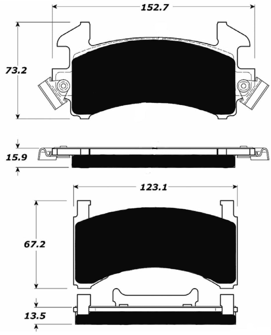 Porterfield Brake Pads for 1984 CADILLAC SEVILLE FR SPORT