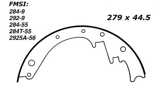 Porterfield Brake Shoes for 1956 CHEVROLET CORVETTE FR SPORT