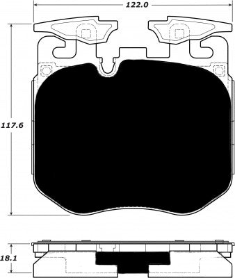 Porterfield Brake Pads for 2020 BMW M340i w/Red Calipers FR SPORT