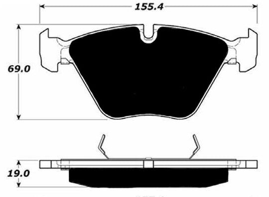 Porterfield Brake Pads for 2015 BMW Z4 35is FR SPORT