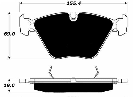 Porterfield Brake Pads for 2015 BMW X1 xDrive35i FR SPORT