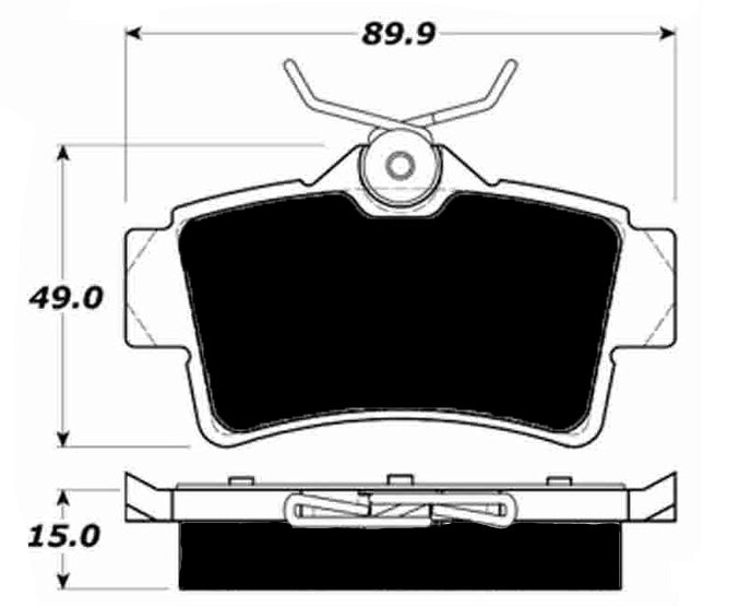 Porterfield Brake Pads for 1997 FORD MUSTANG Cobra FR SPORT