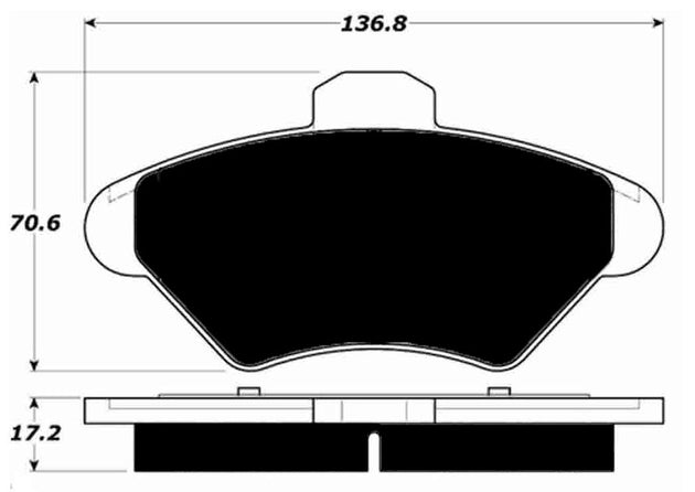 Porterfield Brake Pads for 1996 FORD MUSTANG FR SPORT
