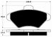 Porterfield Brake Pads for 1994 FORD THUNDERBIRD R/Disc FR SPORT