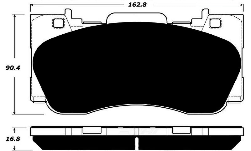 Porterfield Brake Pads for 2015 FORD Mustang EcoBoost Perf. Pkg FR SPORT
