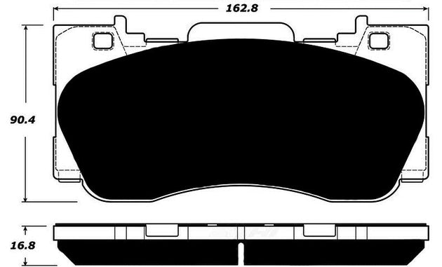 Porterfield Brake Pads for 2016 FORD Mustang EcoBoost Perf. Pkg FR SPORT