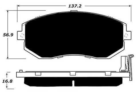 Porterfield Brake Pads for 2017 SUBARU CROSSTREK FR SPORT