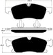 Porterfield Brake Pads for 2015 MERCEDES-BENZ ML250 (AMG EXTERIOR PKG) FR SPORT
