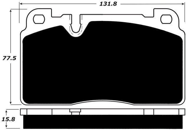 Porterfield Brake Pads for 2015 PORSCHE MACAN - Base FR SPORT