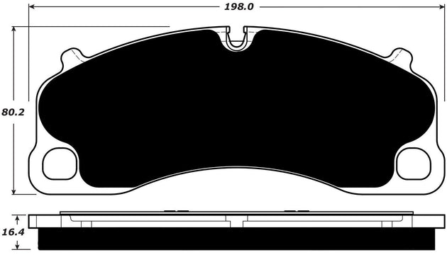 Porterfield Brake Pads for 2015 PORSCHE Cayman GT4 FR SPORT