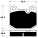 Porterfield Brake Pads for 1976 LOTUS ESPRIT ATE Caliper FR SPORT
