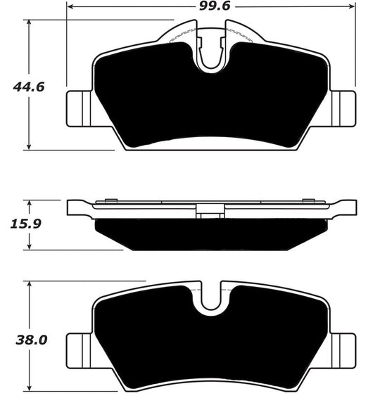 Porterfield Brake Pads for 2016 MINI Cooper S FR SPORT