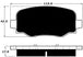 Porterfield Brake Pads for 2015 JEEP RENEGADE FR SPORT