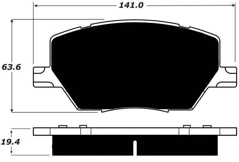 Porterfield Brake Pads for 2016 FIAT 500x FR SPORT