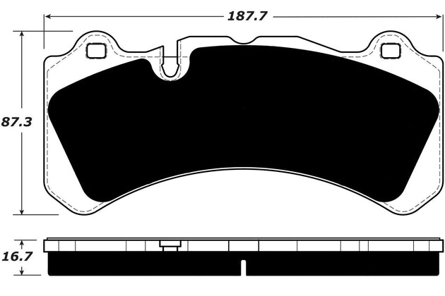 Porterfield Brake Pads for 2013 VOLVO S60 370.5mm Front Discs FR SPORT